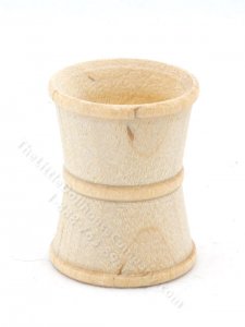 (image for) Miniature Unfinished Carved Wooden Planter