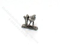 (image for) Miniature Pewter Bird Figurine for Dollhouses