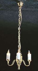 (image for) Chandelier, 3-Lights Colonial