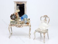 (image for) Miniature Vanity with Chair by Twylla Charles for Dollhouses