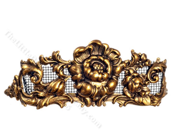 (image for) Miniature Flowers Fireplace Screen For Dollhouses