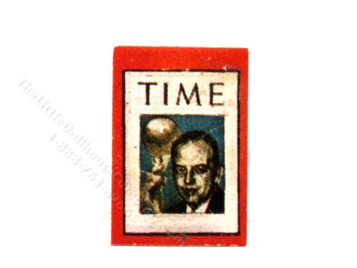 (image for) Miniature Vintage Time Magazine Cover Print for Dollhouses