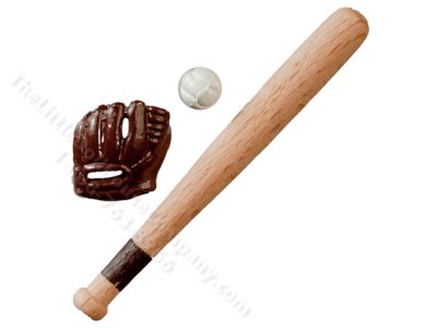 (image for) Miniature Baseball Set for Dollhouses