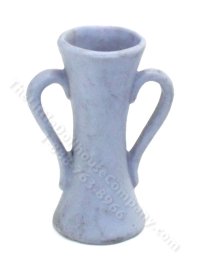 (image for) Miniature Tall Blue Vase with Handles for Dollhouses