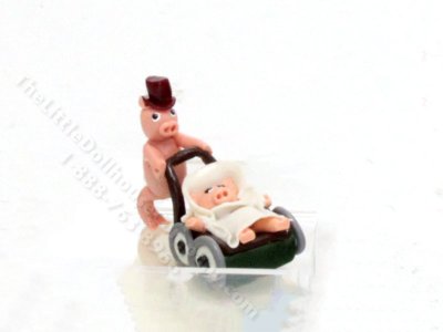 (image for) Miniature Pig Parent Figurine for Dollhouses