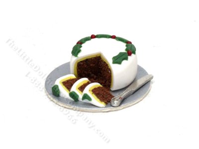 (image for) Miniature Christmas Cake with Slices by Charlotte Willmott