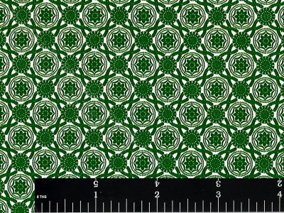 (image for) Green Flower Tile Miniature Wallpaper for Dollhouses