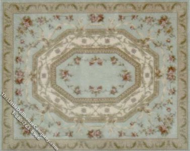 (image for) Miniature Rectangular Light Green Rug for Dollhouses