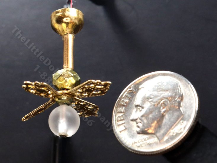 (image for) 1:48 Scale Miniature 3V Fan Ceiling Light for Dollhouses