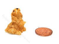 (image for) Dollhouse Scale Model Begging Spaniel