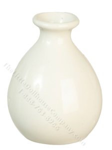 (image for) Miniature White Vase for Dollhouses