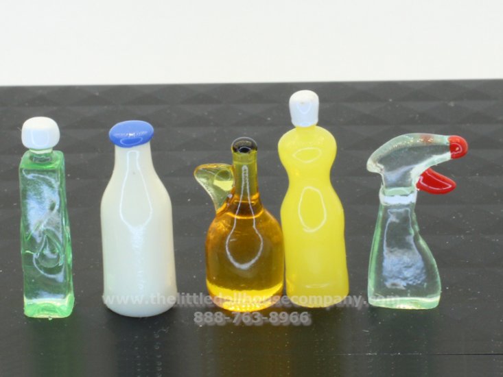(image for) Dollhouse Miniature Household Everyday Bottles