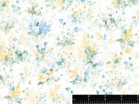 (image for) Blue and Yellow Watercolour Miniature Wallpaper for Dollhouses