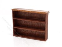 (image for) Miniature Walnut Topper Book Shelf for Dollhouses