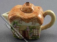 (image for) Dollhouse Scale Model Cottage Teapot