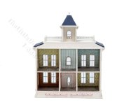 (image for) 1/144" Scale Signed Vintage Miniature Victorian Dollhouse 1991