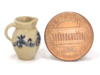(image for) Miniature Floral Stoneware Pitcher by Jane Graber