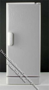 (image for) Miniature White Modern Refrigerator for Dollhouses