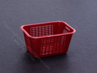 (image for) Miniature Red Laundry Basket for Dollhouses