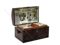 (image for) Miniature Metal Steamer Round Top Trunk