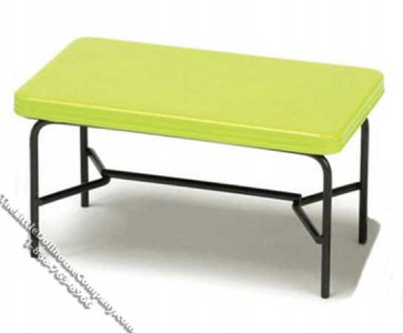(image for) Miniature 1940's Style Green Metal Table for Dollhouses