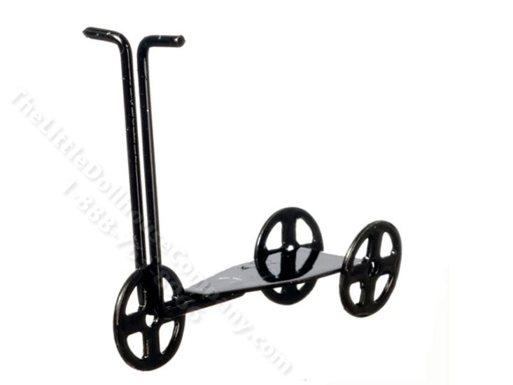 (image for) Miniature Black Scooter for Dollhouses