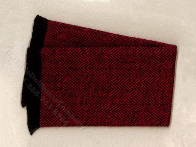 (image for) Miniature Crimson Fringed Throw Blanket