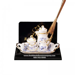 (image for) Miniature Coffee Tray - Blue Onion Gold Design