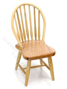 (image for) Miniature Oak Windsor Chair for Dollhouses