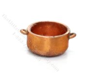 (image for) Miniature Small Copper Pot For Dollhouses