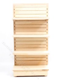 (image for) Miniature Unfinished Store Shelf for Dollhouses