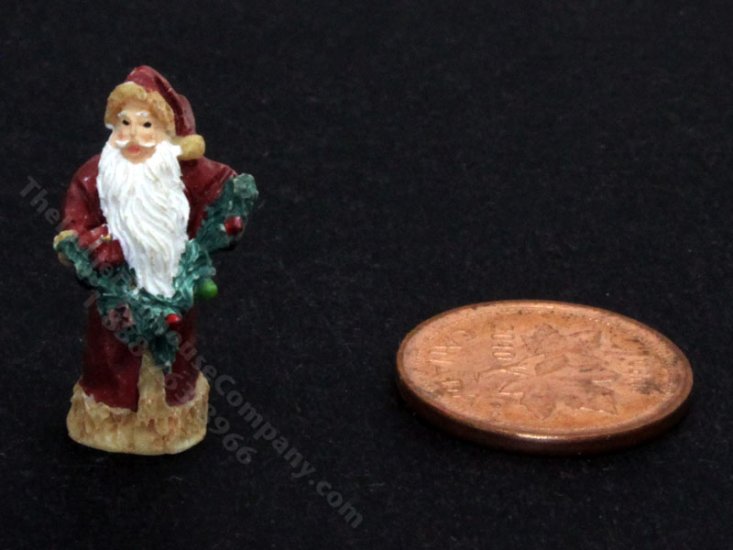 (image for) Miniature Santa Claus Figurine for Dollhouses