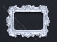 (image for) Miniature Ornate Silver Picture Frame for Doll Houses