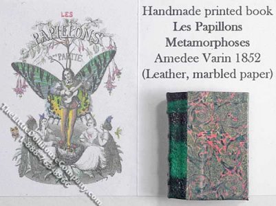 (image for) Miniature Book: 'Les Papillons Metamorphoses'