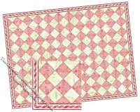 (image for) Dollhouse Scale Model Faux Checkered Marble Tile Floor Sheet