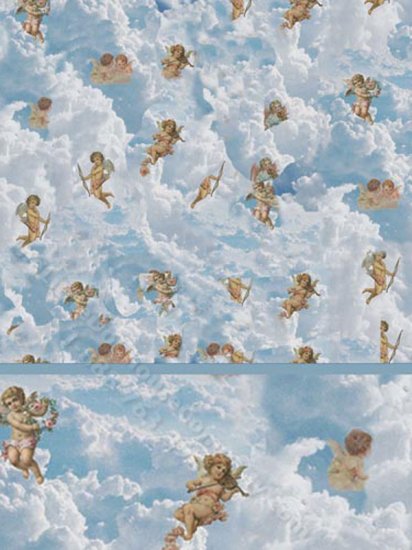 (image for) Dollhouse Scale Model Children's Wainscott Wallpaper
