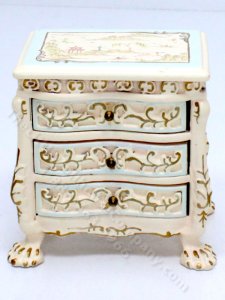 (image for) Dollhouse Miniature Girault Bedside Table for Dollhouses