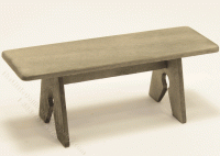 (image for) Miniature Rectangular Wooden Bench