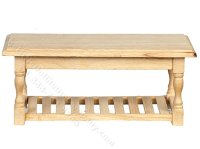 (image for) Miniature Unfinished Wooden Table for Dollhouses