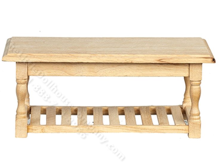 (image for) Miniature Unfinished Wooden Table for Dollhouses