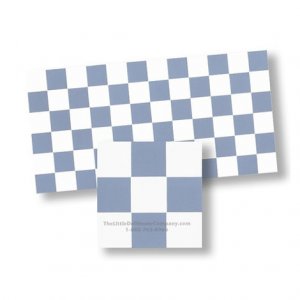(image for) Dollhouse Scale Model Blue and White Mosaic Floor Tiles