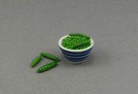 (image for) Dollhouse Scale Model Peas in a Bowl