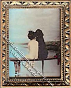 (image for) Miniature Framed Print of "Friends" for Dollhouses