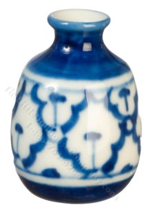 (image for) Miniature Blue and White Bud Vase for Dollhouses