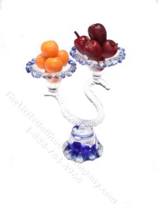 (image for) Miniature Abstract Glass Fruit Bowl for Dollhouses