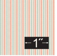 (image for) Dollhouse Scale Model Wallpaper Grosgrain - Peach