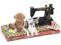 (image for) Miniature Sewing Teddy Bear by Sue Wilkes