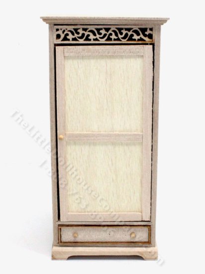 (image for) Miniature Unfinished Narrow Wardrobe