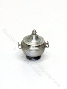 (image for) Miniature Pewter Soup Tureen for Dollhouses
