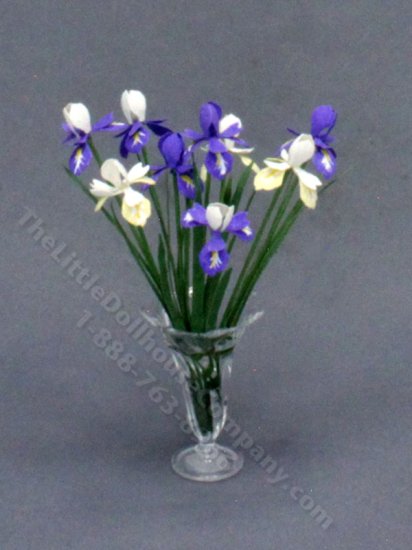 (image for) Dollhouse Miniature Irises